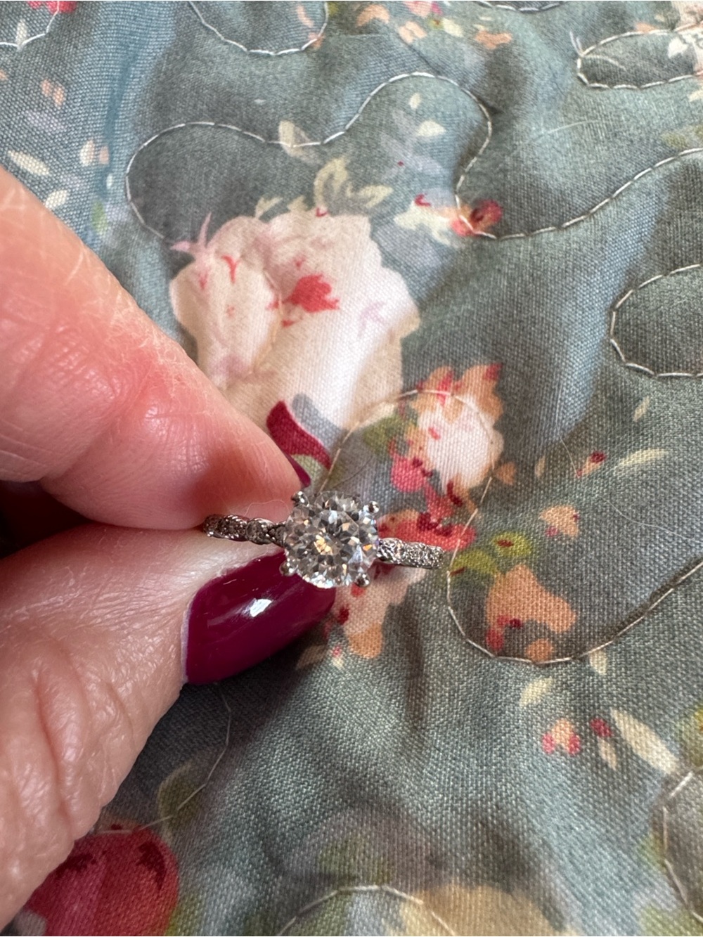 Modern gents Silver man made Diamond Solitaire Ring